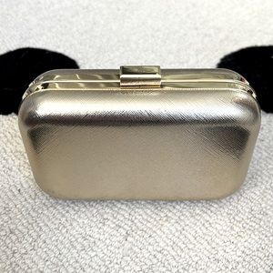 Victoria’s Secret Gold Clutch w/ Removable Chain Strap